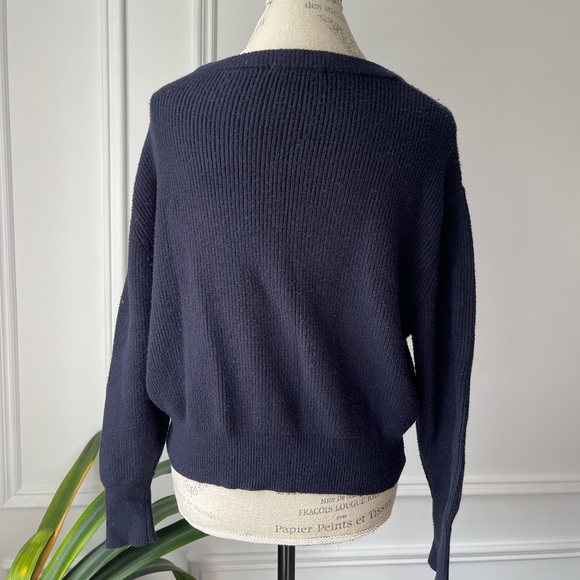 Zara Navy Blue Women's Sweater - Picture 5 of 7